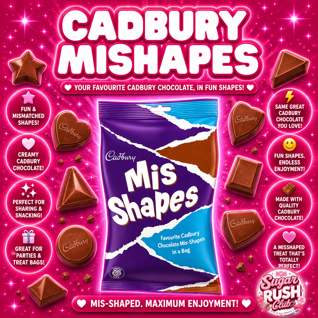 Cadbury Mis Shapes 750g