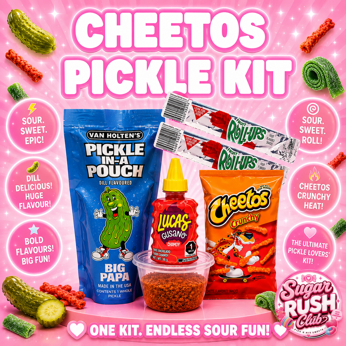 Cheetos Crunchy Pickle Kit
